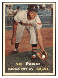 1957 Topps Baseball #167 Vic Power A's EX-MT 524389