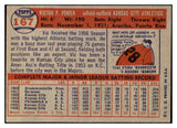 1957 Topps Baseball #167 Vic Power A's EX-MT 524389
