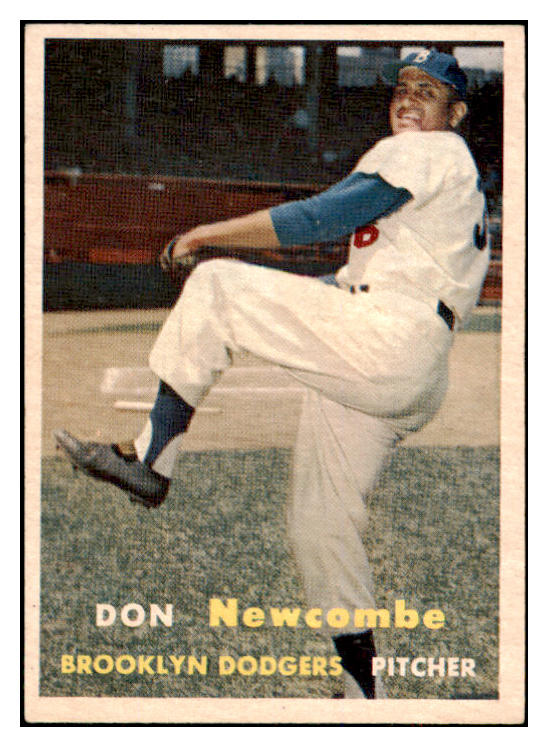 1957 Topps Baseball #130 Don Newcombe Dodgers EX-MT 524390