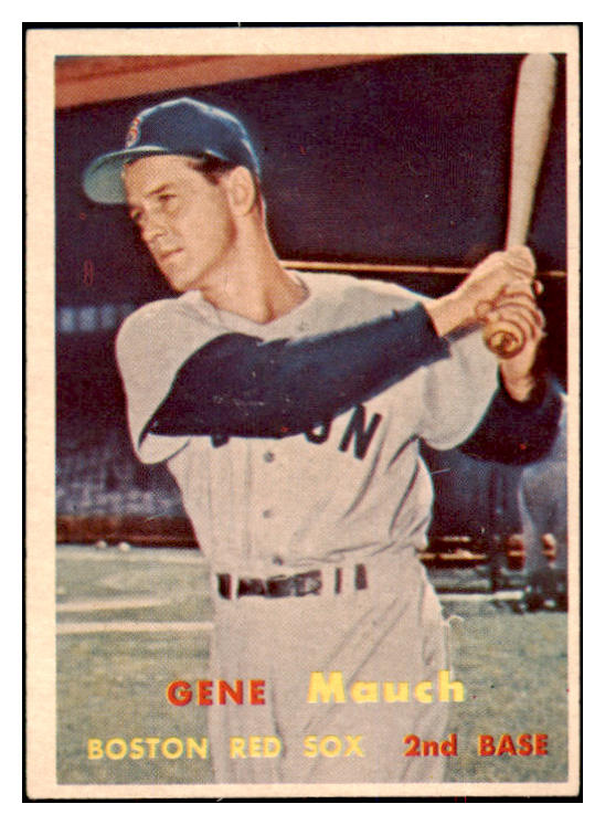 1957 Topps Baseball #342 Gene Mauch Red Sox EX-MT 524392