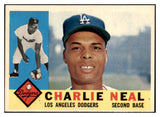 1960 Topps Baseball #155 Charlie Neal Dodgers EX 524399