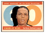 1960 Topps Baseball #556 Charlie Neal A.S. Dodgers EX 524400