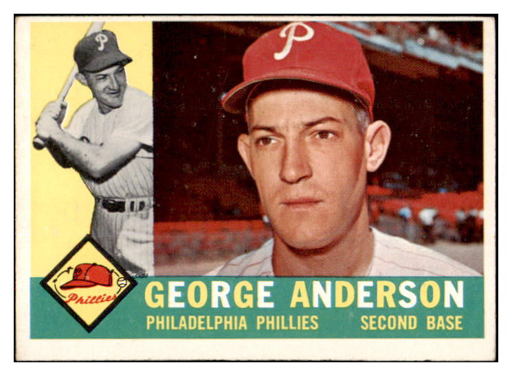 1960 Topps Baseball #034 Sparky Anderson Phillies EX 524401