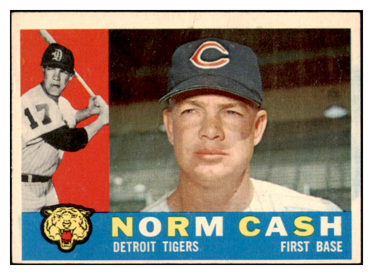 1960 Topps Baseball #488 Norm Cash Tigers EX 524402