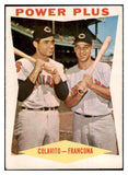 1960 Topps Baseball #260 Rocky Colavito Tito Francona EX 524406