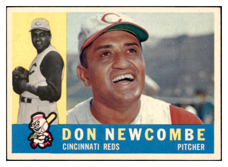 1960 Topps Baseball #345 Don Newcombe Reds EX 524409