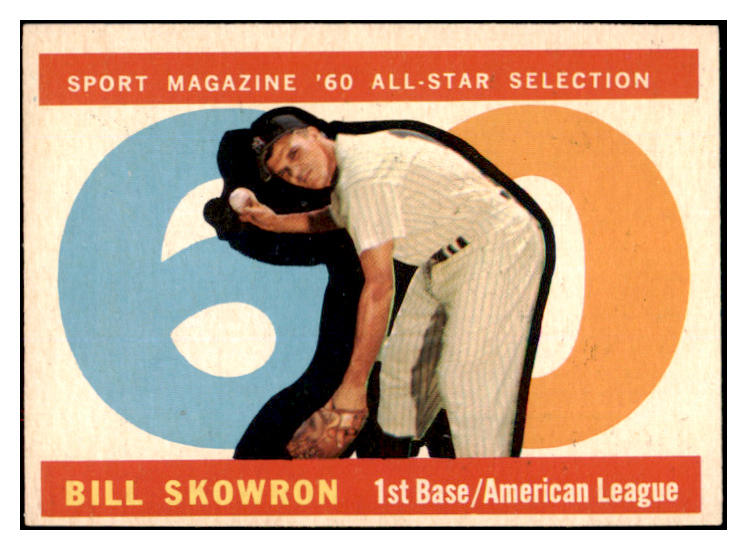 1960 Topps Baseball #553 Bill Skowron A.S. Yankees EX-MT 524412