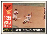 1960 Topps Baseball #385 World Series Game 1 Charlie Neal EX-MT 524418