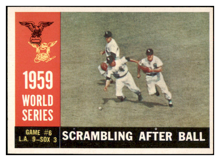 1960 Topps Baseball #390 World Series Game 6 Aparicio EX-MT 524419