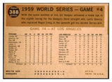 1960 Topps Baseball #388 World Series Game 4 Gil Hodges EX-MT 524420