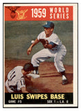 1960 Topps Baseball #389 World Series Game 5 Aparicio EX 524422