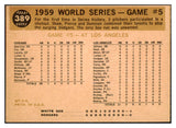 1960 Topps Baseball #389 World Series Game 5 Aparicio EX 524422