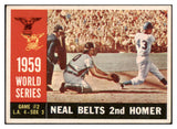 1960 Topps Baseball #386 World Series Game 2 Charlie Neal EX 524423