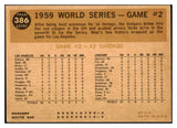 1960 Topps Baseball #386 World Series Game 2 Charlie Neal EX 524423