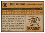 1960 Topps Baseball #518 Tony Gonzalez Reds EX-MT 524437