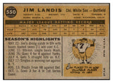 1960 Topps Baseball #550 Jim Landis White Sox EX-MT 524442