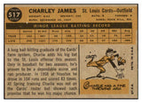 1960 Topps Baseball #517 Charley James Cardinals EX 524449