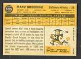 1960 Topps Baseball #525 Marv Breeding Orioles EX 524453