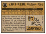 1960 Topps Baseball #512 Joe Gibbon Pirates EX 524460