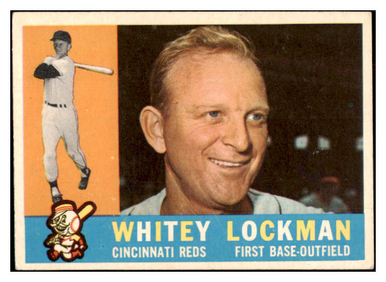 1960 Topps Baseball #535 Whitey Lockman Reds EX 524461