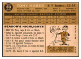 1960 Topps Baseball #083 Tony Kubek Yankees EX-MT 524463