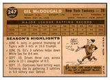 1960 Topps Baseball #247 Gil McDougald Yankees EX-MT 524472