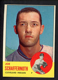 1963 Topps Baseball #463 Joe Schaffernoth Indians EX 524480