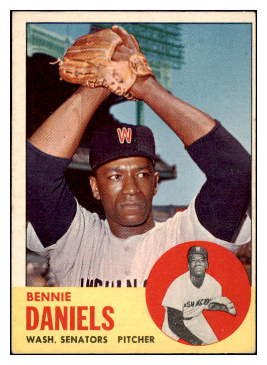 1963 Topps Baseball #497 Bennie Daniels Senators EX 524485