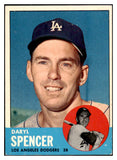 1963 Topps Baseball #502 Daryl Spencer Dodgers EX 524491