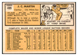 1963 Topps Baseball #499 J.C. Martin White Sox EX 524496