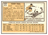 1963 Topps Baseball #573 Coot Veal Tigers EX 524502