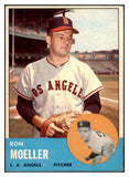 1963 Topps Baseball #541 Ron Moeller Angels EX 524503