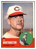 1963 Topps Baseball #556 Al Worthington Reds EX 524505