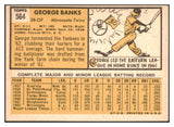 1963 Topps Baseball #564 George Banks Twins EX 524508