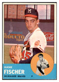 1963 Topps Baseball #554 Hank Fischer Braves EX 524510