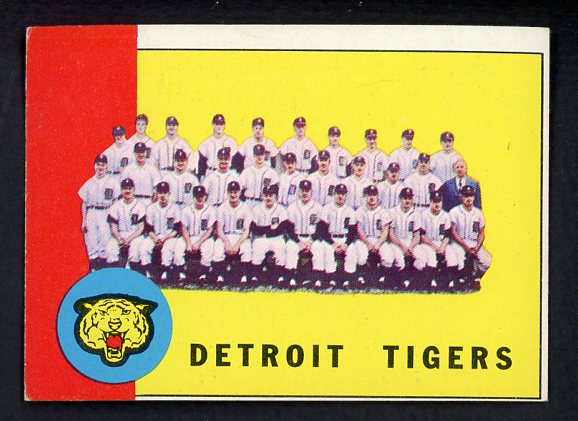 1963 Topps Baseball #552 Detroit Tigers Team EX 524512