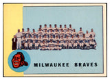 1963 Topps Baseball #503 Milwaukee Braves Team EX 524514