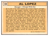 1963 Topps Baseball #458 Al Lopez White Sox EX 524520