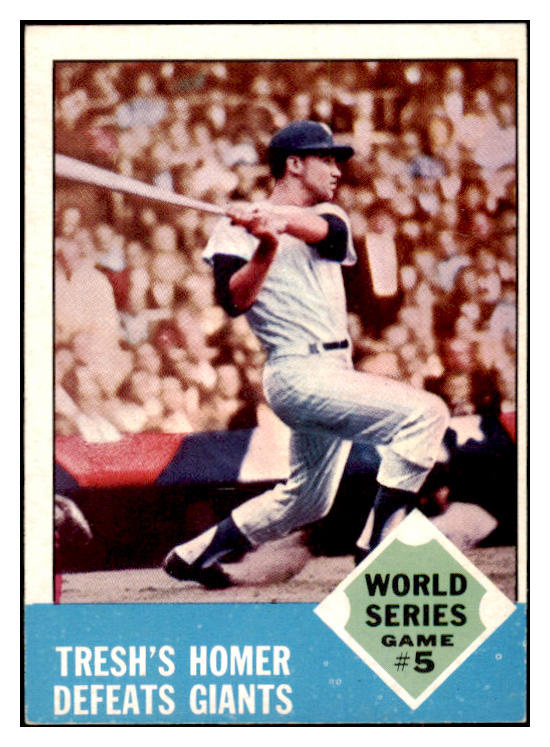 1963 Topps Baseball #146 World Series Game 5 Tom Tresh EX-MT 524522