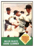 1963 Topps Baseball #145 World Series Game 4 Hiller EX-MT 524523