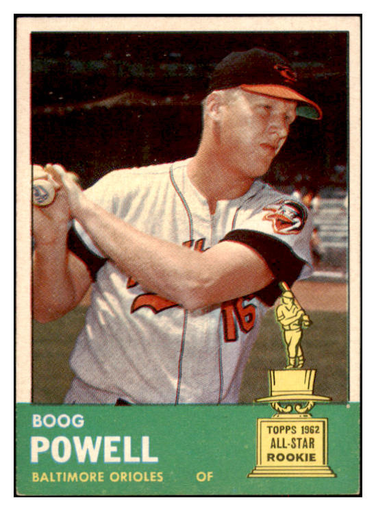 1963 Topps Baseball #398 Boog Powell Orioles EX-MT 524531