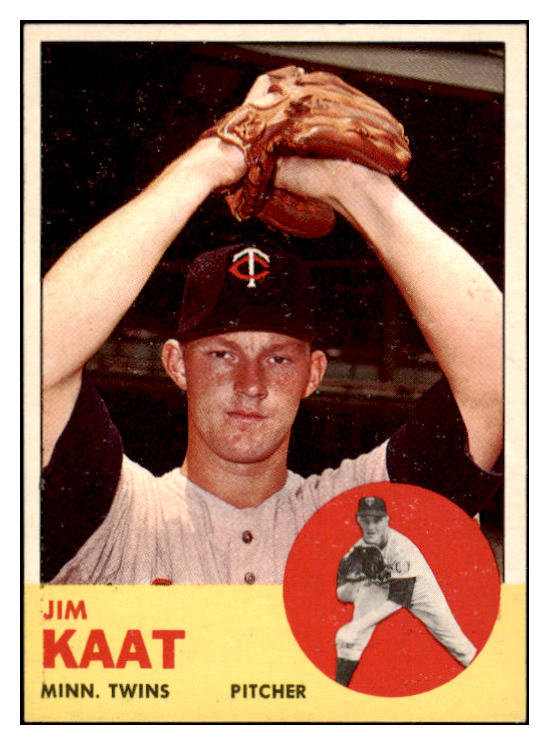 1963 Topps Baseball #165 Jim Kaat Twins EX-MT 524536