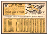 1963 Topps Baseball #080 Jim Gilliam Dodgers EX-MT 524539