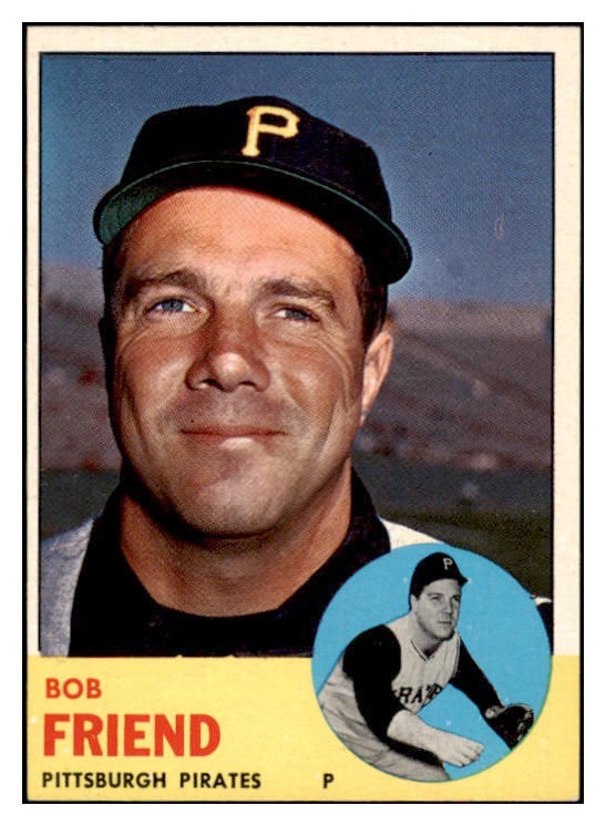 1963 Topps Baseball #450 Bob Friend Pirates EX-MT 524540