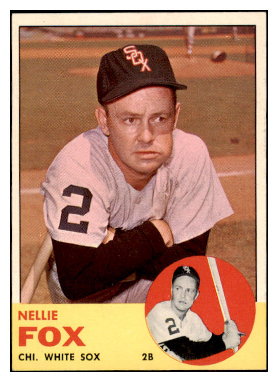 1963 Topps Baseball #525 Nellie Fox White Sox EX-MT 524541