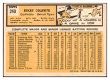 1963 Topps Baseball #240 Rocky Colavito Tigers EX-MT 524544