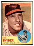 1963 Topps Baseball #543 Russ Snyder Orioles EX-MT 524561