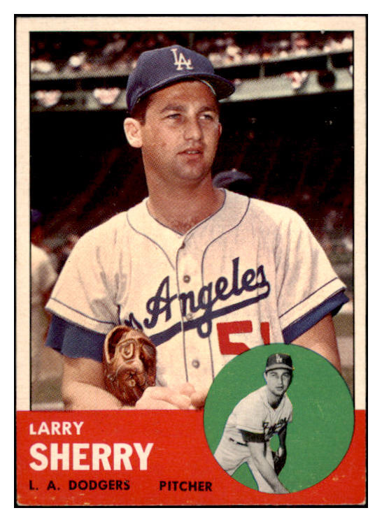 1963 Topps Baseball #565 Larry Sherry Dodgers EX-MT 524567