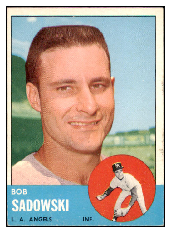 1963 Topps Baseball #568 Bob Sadowski Angels EX-MT 524569