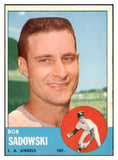 1963 Topps Baseball #568 Bob Sadowski Angels EX-MT 524569